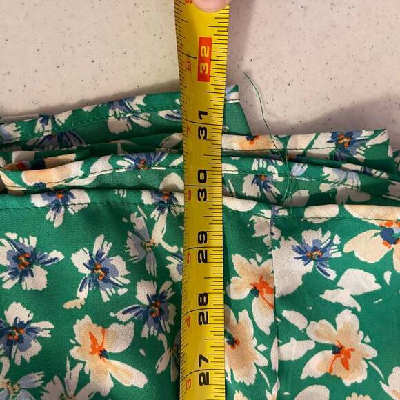 Jessica Simpson Womens Green Floral Sleeveless Maxi Dress with Back Tie Sm - Picture 9 of 9